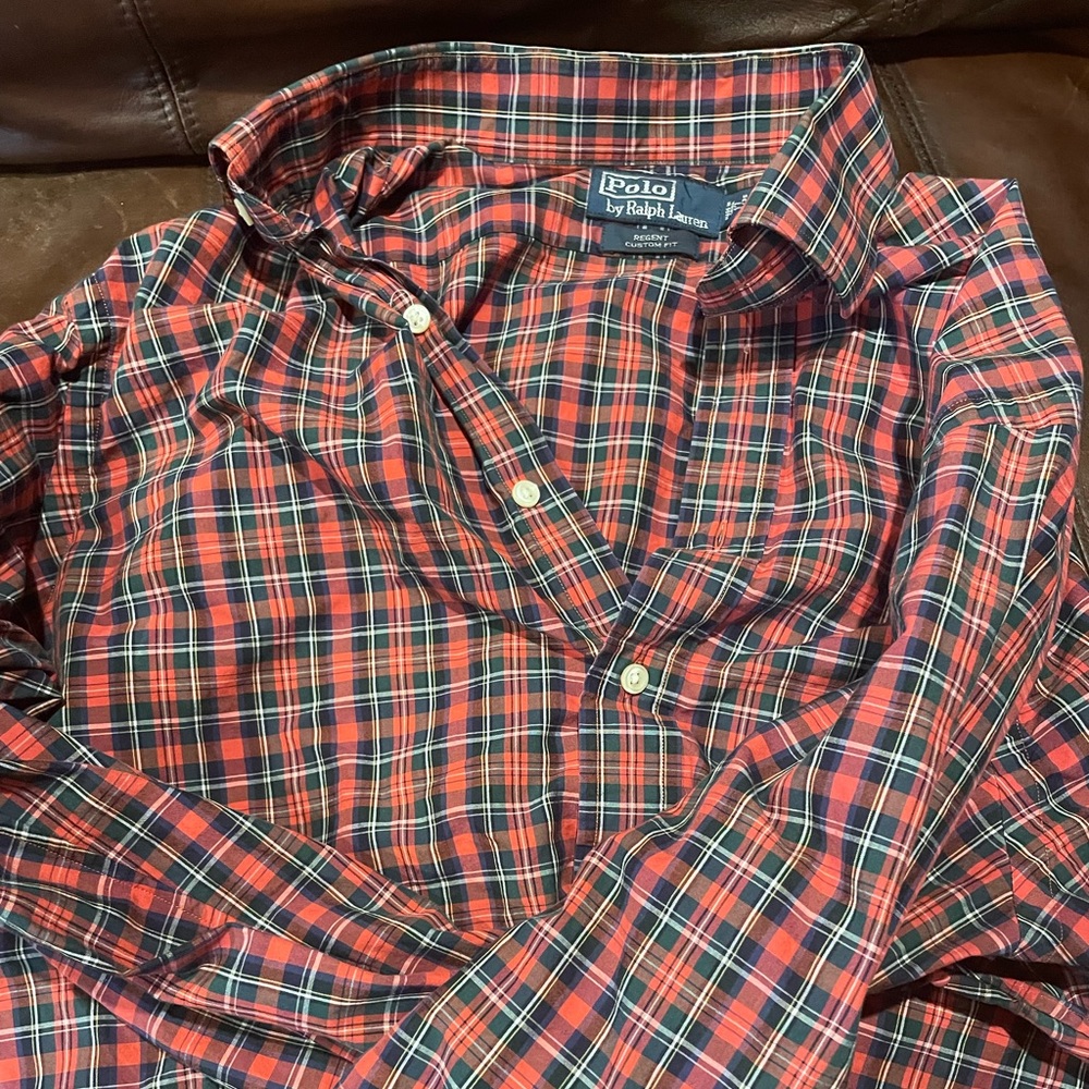 Large polo button up